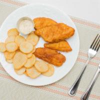 Fish & Chips · Wild-caught cod, battered in white ale and served with homemade tartar sauce and fried cotta...