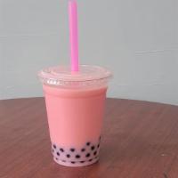 Boba Drink In Flavors · BOBA drink in flavors:
1. Rooh Afzah Plain (see picture)
2. Rooh Afzah in Milk (see picture)