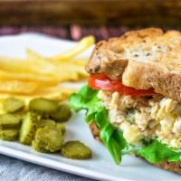 Tuna Salad Sandwich With Fries · Served with lettuce on toast.