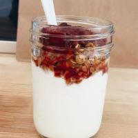 Yogurt & Granola (Gf) · Local greek yogurt, house-made gluten-free granola, and fruit compote.