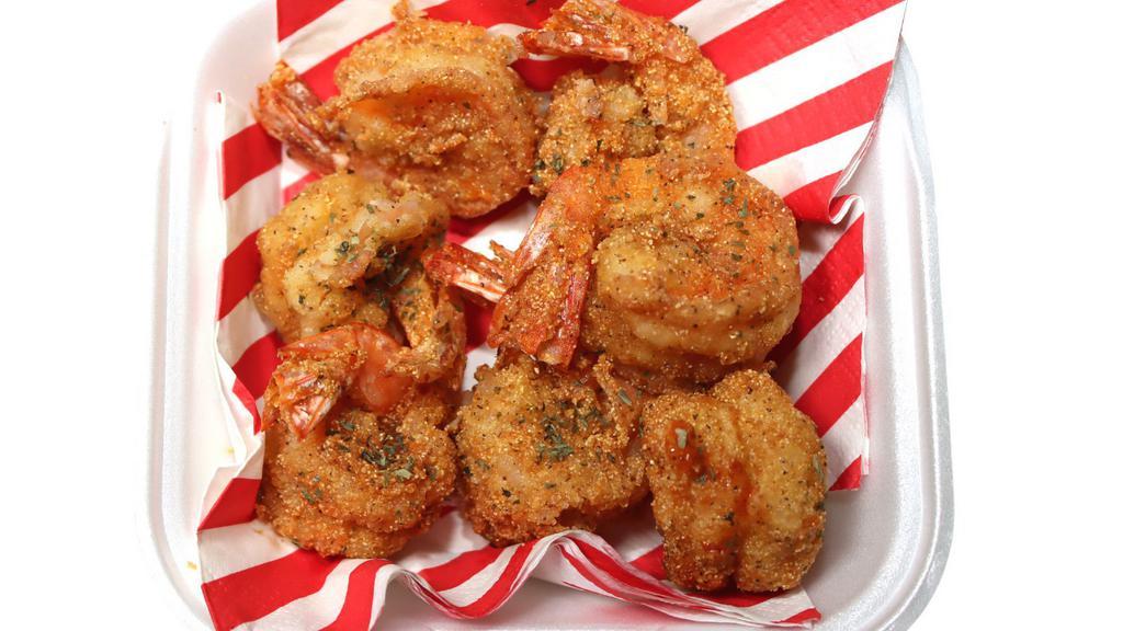 Jumbo Shrimp Dinner · Included: Shrimp, Fries


This product is made with shellfish if customer have allergies to shrimp or shellfish this product is eaten at the customer on risk. All product are cooked at proper temperature.