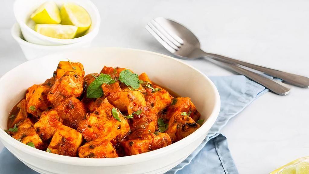 Tawa Paneer · Fresh homemade cheese marinated in yogurt and freshly ground spices, served with dal or vegetable curry.