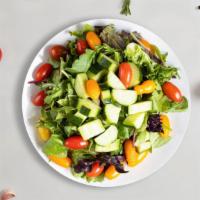 Garden Salad · (Vegetarian) Romaine lettuce, tomatoes, cucumbers, olives and red onions dressed tossed with...