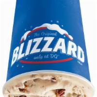 Turtle Pecan Cluster Blizzard® Treat · Pecan pieces, chocolatey shavings and rich caramel blended with creamy DQ® soft serve to Bli...
