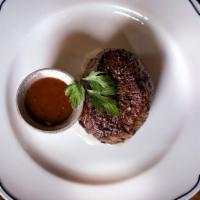 8Oz Black Angus Filet · 8oz. Filet Mignon. All steaks are seasoned with a house blend seasoning + served with signat...