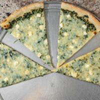 Spinach, Ricotta, Mozzarella & Feta Cheese Pizza (14