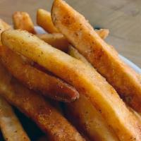 Seasoned Fries · Choice of Small or Large size.