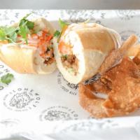 Kung Pao Pork Banh Mi · Sweet and spicy ground pork with notes of basil and lime. A Vietnamese style sandwich. Eight...