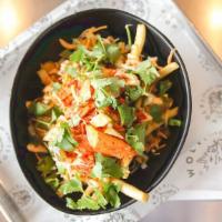 Kimchi Fries · An American favorite United with Asian flavors. Fresh cut fries, Jack and Cheddar cheese, on...