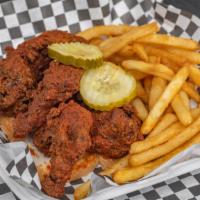 Kids Wings With Fries Or ½ Waffle · 
