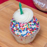 Confetti Fun · Sprinkle cake topped in themed frosting matched perfectly with more sprinkles and assorted c...