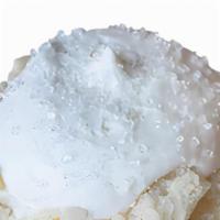 Lemon Crumble · Sweet lemon cake filled with tangy whipped cream, topped in smooth cream cheese rimmed with ...