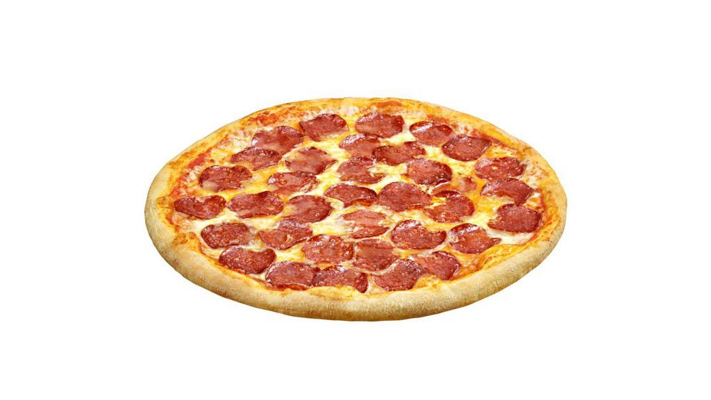 Pepperoni Medium Pizza · Delicious homemade pizza loaded with pepperoni and melty cheese.
