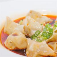Fried Or Steamed Wonton With Garlic Sauce · 
