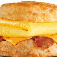 Bacon Egg Cheese Biscuit · Beacon Egg and A lot of Cheese On A Very Fresh Soft Biscuit.