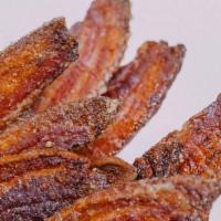 Maple Candied Bacon · One Slice of Love. Organic Maple Cured Candied Thick-Cut Bacon.