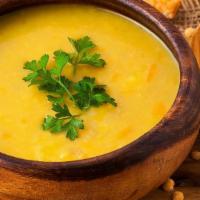 Lentil Soup · Homemade soup made with lentils.