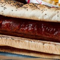 The Basic · Vienna all-beef dog with plain or poppy seed bun with your choice of ketchup, mustard, onion...