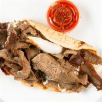 Gyros Sandwich · Served with Sauce, onion and Tomato