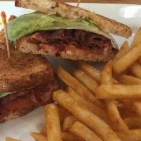 Blt Sandwich · Crispy pork belly, tomato, lettuce, bacon, & mayonnaise.