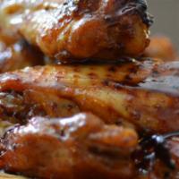 Chicken Wings (Teriyaki) · premium breaded wings, cooked to perfection and smothered in Teriyaki sauce
(approx. 7 wings...