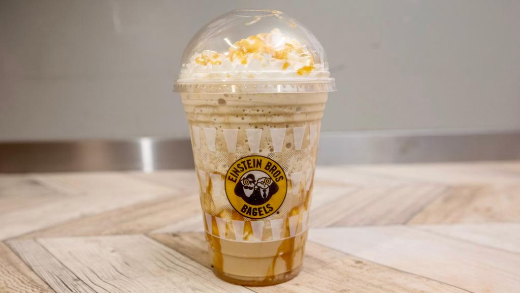 Caramel Macchiato · Elevate your day with this tall drink of delish! Our Caramel Macchiato starts with steamed milk and perfectly pulled espresso, then leaps tall buildings of flavor with smooth, satisfying caramel sauce, plus whipped cream and caramel drizzle.