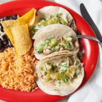 Taco Plate · Plain taco with your choice of meat.