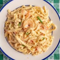 Pasta With Shrimp · Incredibly delicious and rich pasta recipe.