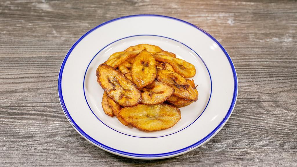 Plantains · Fried or boiled with dipping sauce.
