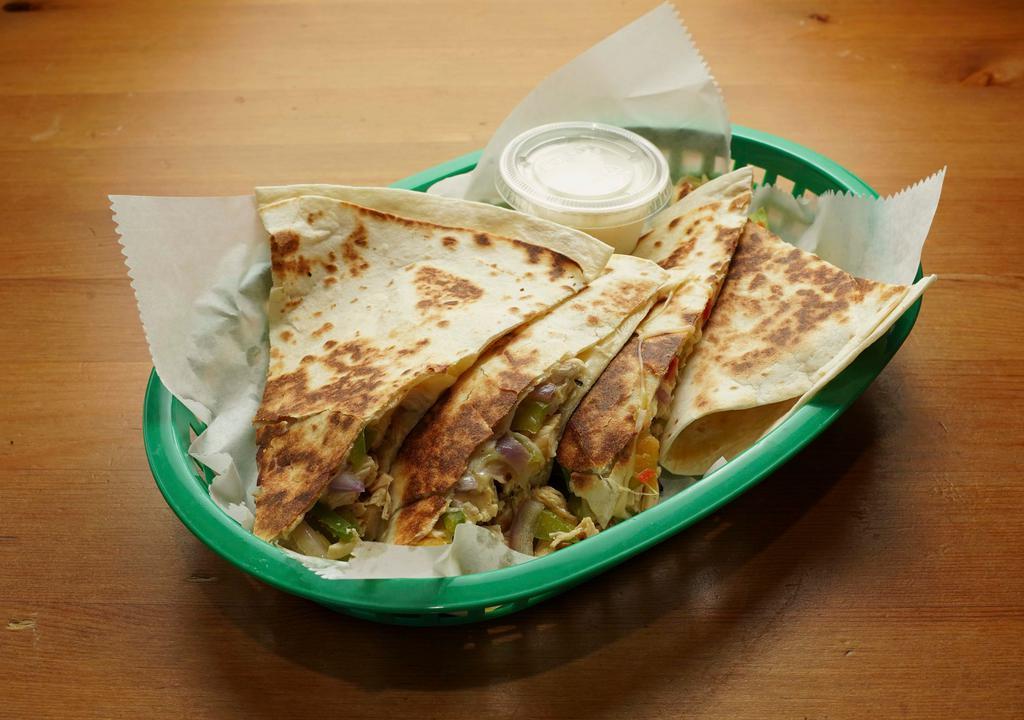 Steak Quesadilla · Delicious warm and melted cheese with mouth watering Steak!