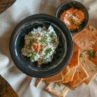 Trout Dip · HOUSE MADE SMOKED TROUP DIP W/ PIMIENTO CHEESE