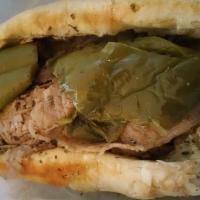 Italian Beef Sandwich · 1/4lb. Italian Sliced Beef, piled high in the Taylor Street Tradition on Turano Bread