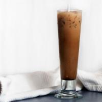 Thai Iced Coffee · Cold coffee with ice.