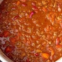 Chili Soup · Flavorful ground beef, kidney beans, in a thick chili seasoned tomato sauce.