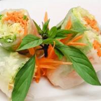Thai House Fresh Rolls (2 Large Rolls) · Lettuce, bean sprouts, carrots, cucumber, and cilantro wrapped in a fresh rice paper. Served...