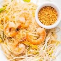 Pad Thai · Rice noodles cooked with egg, green onions, bean sprouts and our signature sauce topped with...