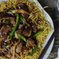 Mongolian Noodle Chicken · Hot & spicy.
