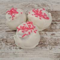 Strawberry · Strawberry Cake dipped in white chocolate