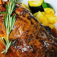 Braised Lamb Shank · Served with whipped potatoes, seasonal vegetables and zip sauce.
*Consuming raw or undercook...