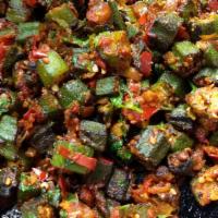 Bhindi Masala · Spice okra cooked with onions.