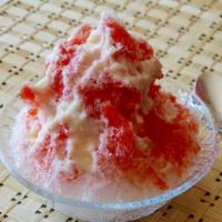 Strawberry Shaved Ice · Refreshing shaved ice with our special Strawberry syrup.