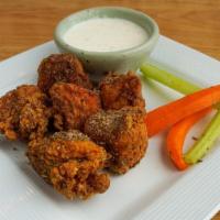 Half Order Boneless Broasted Wings · Served with carrots and celery and choice of ranch or bleu cheese (extra $1.00)        Sauce...