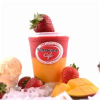 Cool  · Vanilla ice cream, mango & strawberry.