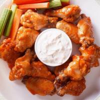 10 Pieces Traditional Chicken Wings · Our traditional chicken wings come with 1 flavour and 1dipping sauce.