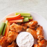 6 Pieces Traditional Chicken Wings · Our traditional chicken wings come with 1 flavour and 1dipping sauce.