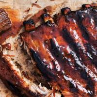 Rib Tips Full · Our rib tips serves with Fries and French Bread and our home made BBQ
