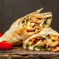 Chicken Shawarma Wrap · Juicy, marinated, thinly sliced chicken seasoned and slow roasted to perfection. Wrapped in ...