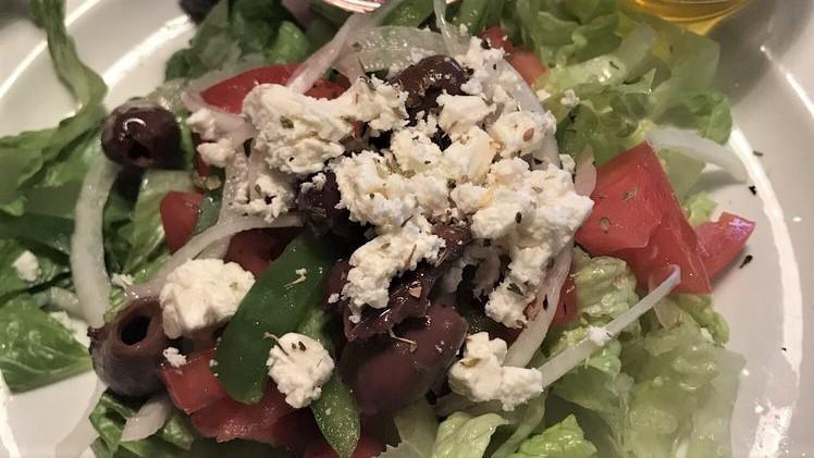 Side Salad · Fresh lettuce, tomato, black olives and your choice of dressing.