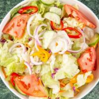 Sundance Salad · Iceberg or romaine mix, cucumbers, peppers, red onion, cherry tomatoes. Add chicken for an a...