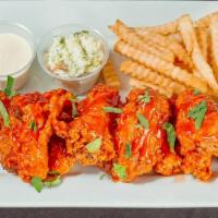 Chicken Wings · 1 Piece. Deep-fried chicken wings with your choice of sauce.